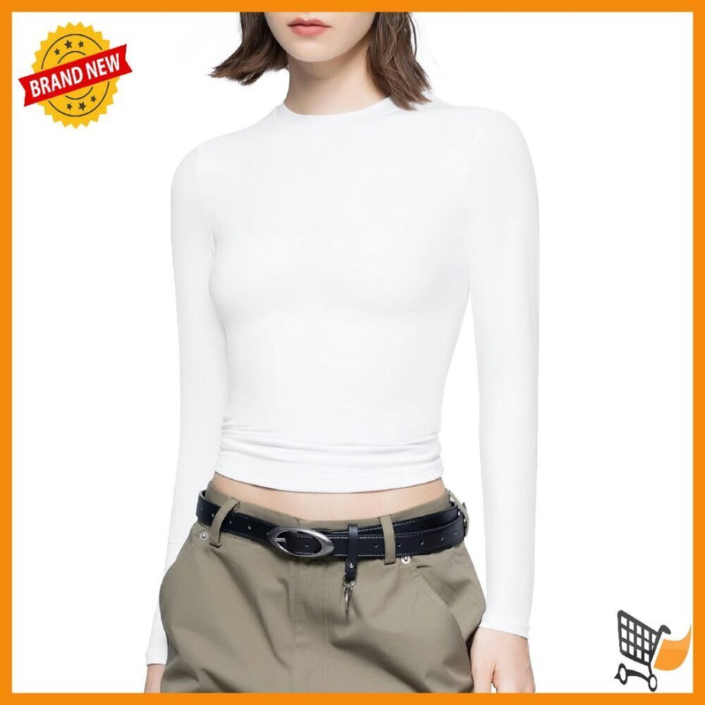 Long Sleeve Crew Neck Slim Fit T-Shirt Premium Fabric Fall Essential